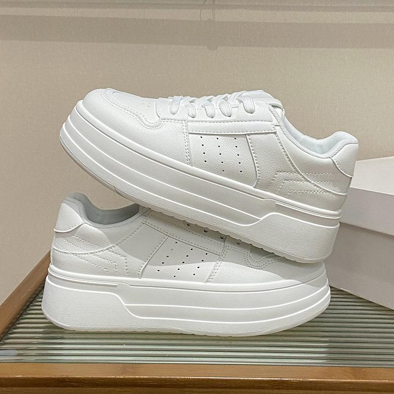 2025 Little White Shoes Women's Spring New Korean Version Ins Female Students Leisure Sports Versatile Board Shoes Street Shot BK6903