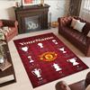 Manchester Personalized Text Floor Rug Office Rug Perfect for Dining Room Entryway Playrooms Study room Antislip Carpet Office home decor