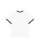 PAGESIISII Strawberry Fondue Print Ringer Short Sleeve T-Shirt Navy