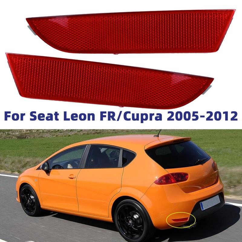 Auto Rear Bumper Reflector No Light Lens for Seat Leon FR Cupra 2006 2007 2008 2009 2010 2011 2012 Car Replacement 1P0945105E