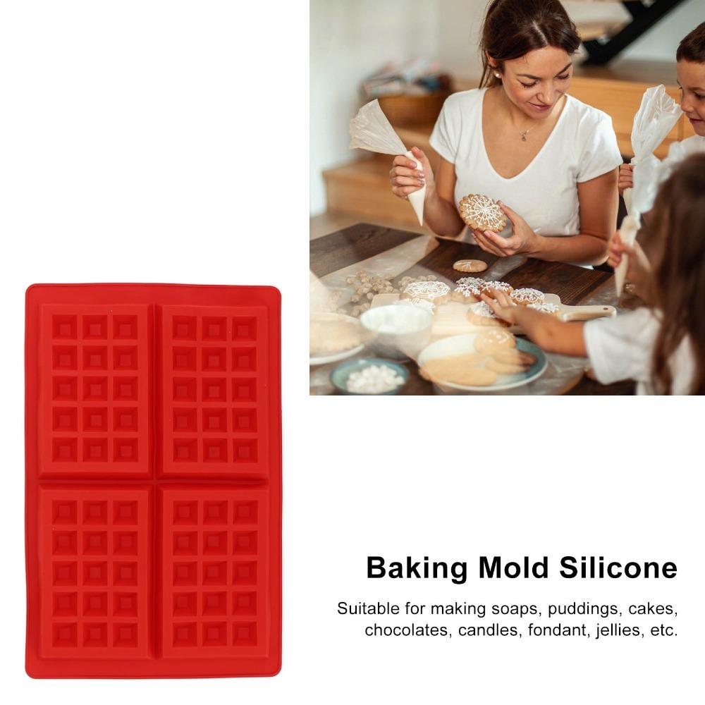 Nonstick Waffle Silicone Mold Easy Demoulding Silicone Waffle Mold Waffle Mold  DIY Baking A