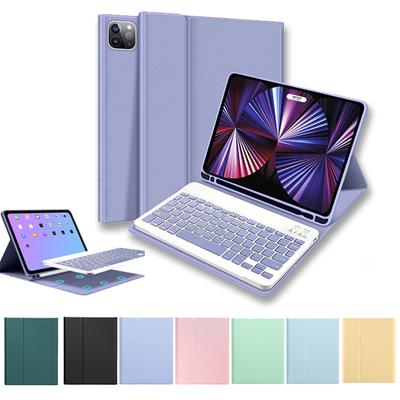 Avtagbart trådlöst tangentbord för Ipad 10.2 7 8 9:e Pro 10.5 Air 3 Fodral 10.9 Air 4 Air 6 5 10:e generationen Pro 11 Ställ Fodral med pennfack