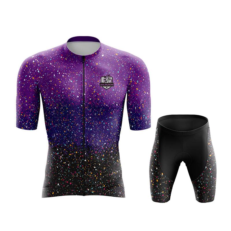 Summer Cycling Jersey Set 2023 Breathable MTB Bike Sportswear Men's Short Sleeve Bicycle Cycling Clothing Quick Dry Outdoor Riding Uniform