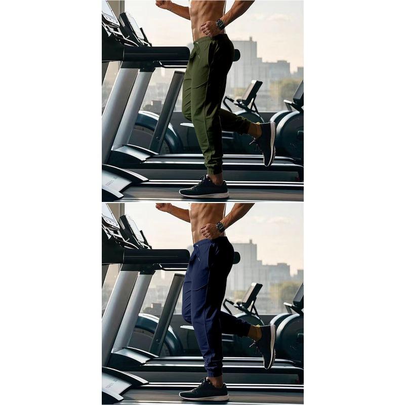 Pantaloni da Jogging Casual Americani da Uomo, Monocolore, per Palestra, Fitness, Allenamento