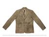 AL KHALID Neuer Herren Braun Wildleder ZWEI KNÖPFE Blazer Weiches Lammleder Lässig Slim Fit Mantel Blazer