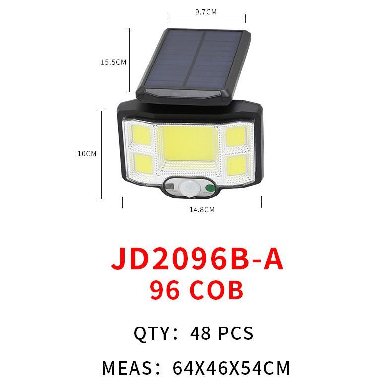 Triple-Head Rotatable Solar Outdoor Wall Lamp for Streets and Courtyards
