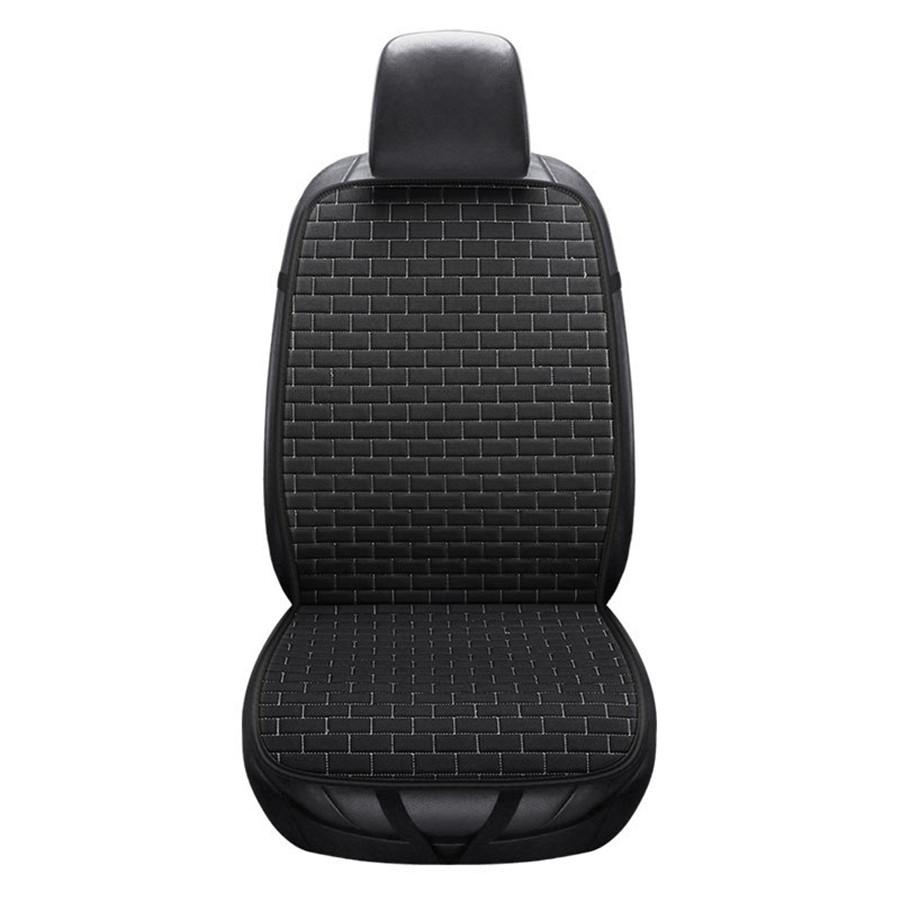 Universal Car Front Seat Cushion Cover Mat Protect Black Fit Most Truck, SUV,Van
