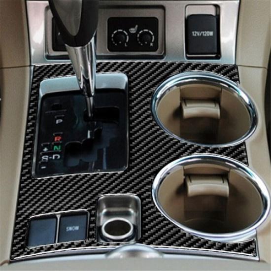 For Toyota Highlander 2008-2013 Carbon Fiber Console Decor Center Cover Trim 1x
