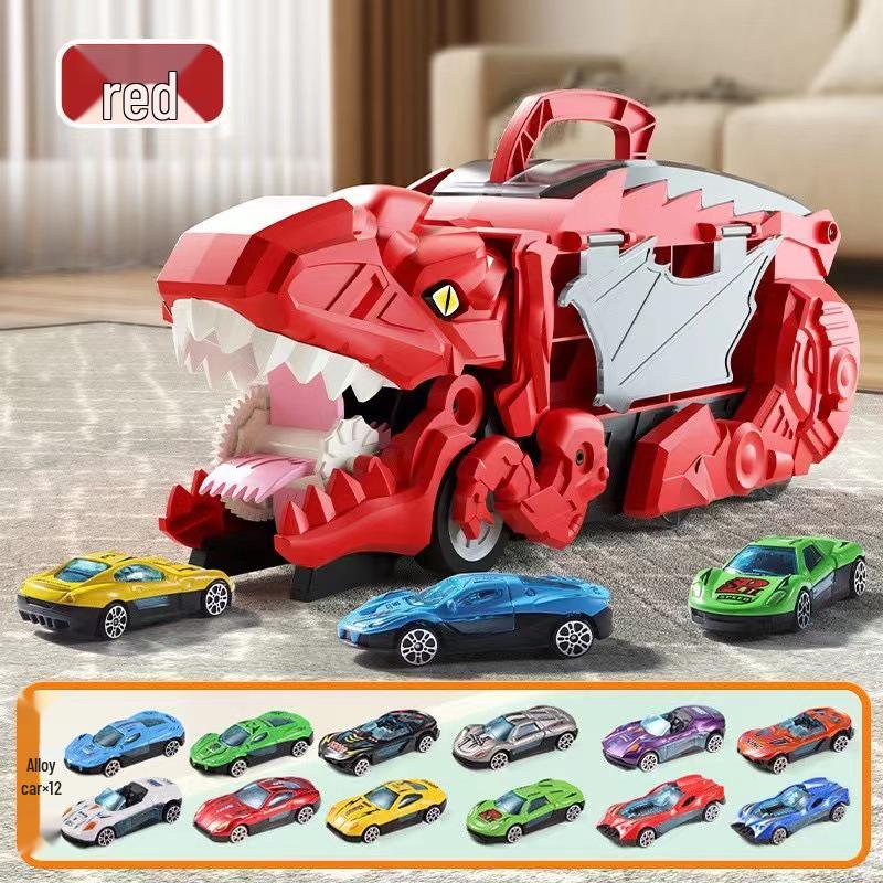 Cross-Border Child's Ultimate Transformed Tyrannosaurus Rex Track and Car Storage Toy