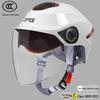 Certified Universal Half Helmet for Men & Women - Summer Sun Protection, All Seasons Motorcycle Use