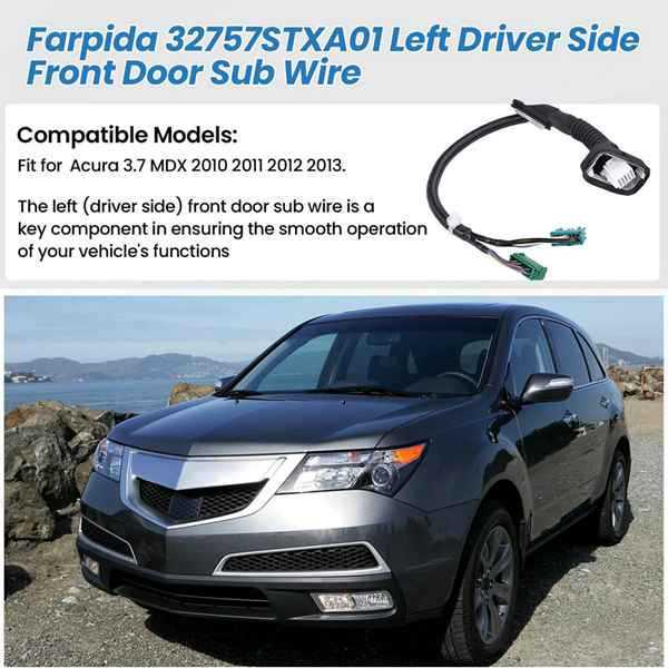 Black ABS Car Front Door Wiring Harness for Ben (32757STXA01) None