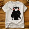 Kumamon T-Shirt Sommer Hipster T-Shirts Baumwolle Rundhals Oversized Top T-Shirts Kurzarm Y2k Lustiges T-Shirt