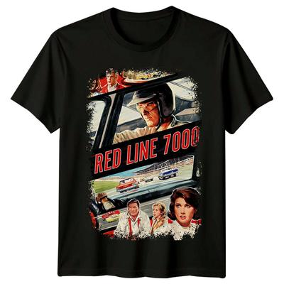 Rote Linie 7000 (1965) Filmposter Inspiriertes T-Shirt Retro Tee Unisex