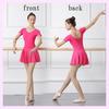 SCGEHA Ballet Dancewear, Plus Size Leotard, Dance Skirt, Tutu, Short Sleeves (XXL)
