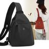 Schoolbag Small Backpack Women's 1011 New Women's Daily Commuting Dual-purpose Crossbody Breast Bag Small Multi-layer Multi-pocket Backpack