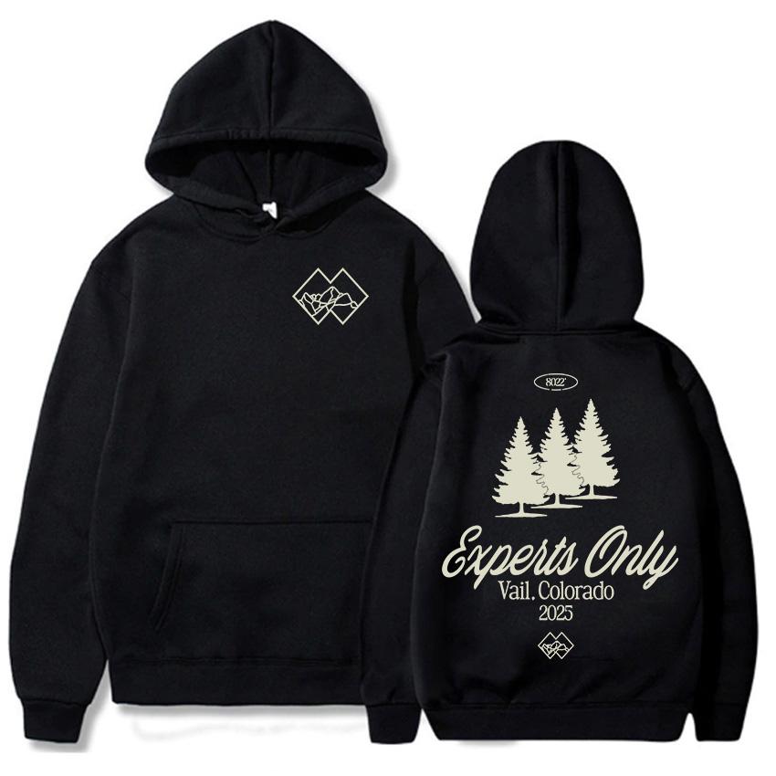 EXPERTS ONLY Hoodies Fashion Singer John Summit Sweatshirts Long Sleeve Winter Fleece Pullovers Graphic Printing Clothing XS