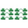 50Pcs Greenhouse Clamp PE Plastic 2 Head Plant Film Clamp Soil Sheet Clip for Horticulture 11mm   0.43in