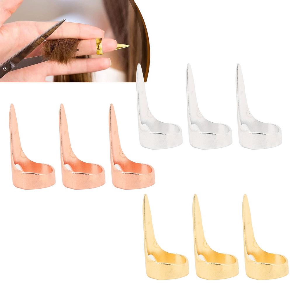 40 Stück Haarabteilungs-Auswahlwerkzeug Legierung Poliert Mühelose Anwendung Flechten Abteilen Ringfinger-Werkzeug