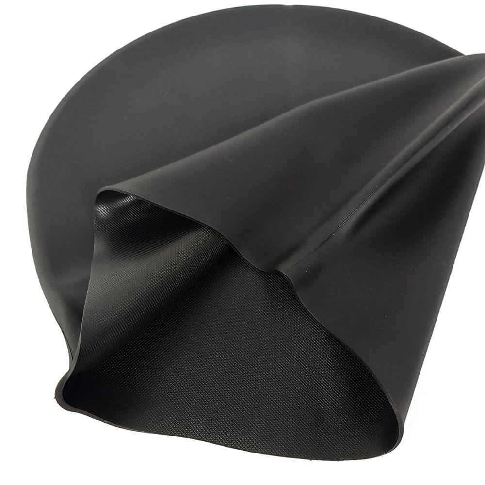 Waterproof Extra Large Swimming Cap Silicone Swimming Pool Cap Diving Hood Hat for Long Hair