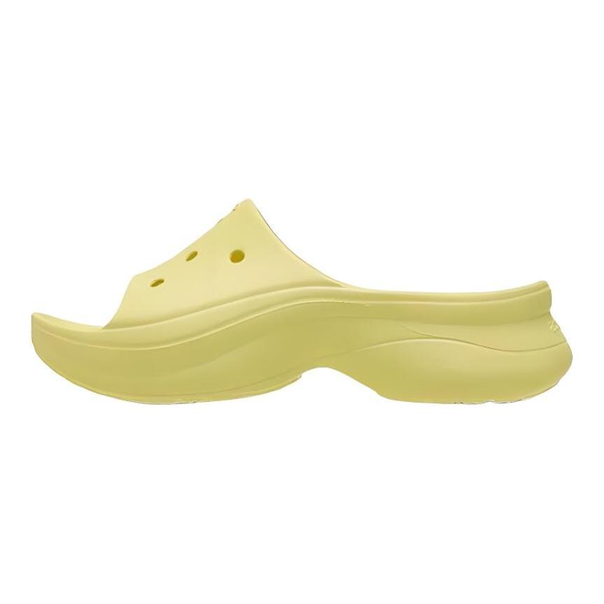 Crocs Casual Simple EVA Anti-Abrasion Slippers Women's Yellow