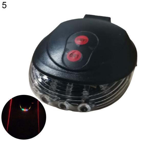 Lumină Spate Bicicletă LED Intermitentă Linie Paralelă Lampă de Avertizare Siguranță Bicicletă Montană