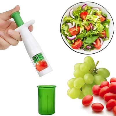 Coupe-fruits Tomate Raisin Cerise Diviseur de salade de fruits Coupe-légumes Gadgets et accessoires de cuisine Gadgets de cuisine