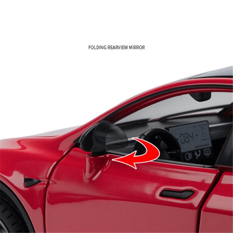 1:32 2026 Modèle Y SUV Alliage Modèle de Voiture Moulé sous Pression Métal Voiture à Énergie Nouvelle Modèle de Véhicule Simulation Son Lumière Collection Jouet pour Enfants Cadeau