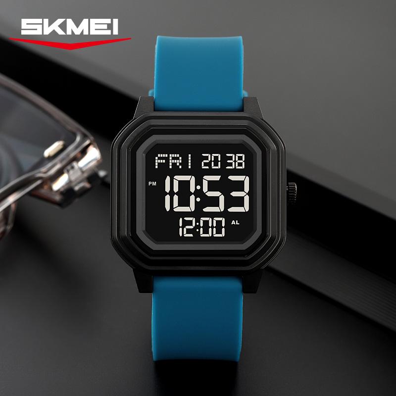 SKMEI 2558 Fashion Sports Men's Electronic Watch Multifunctional Countdown Digital Watch Student Luxury Clock Relgios Masculino