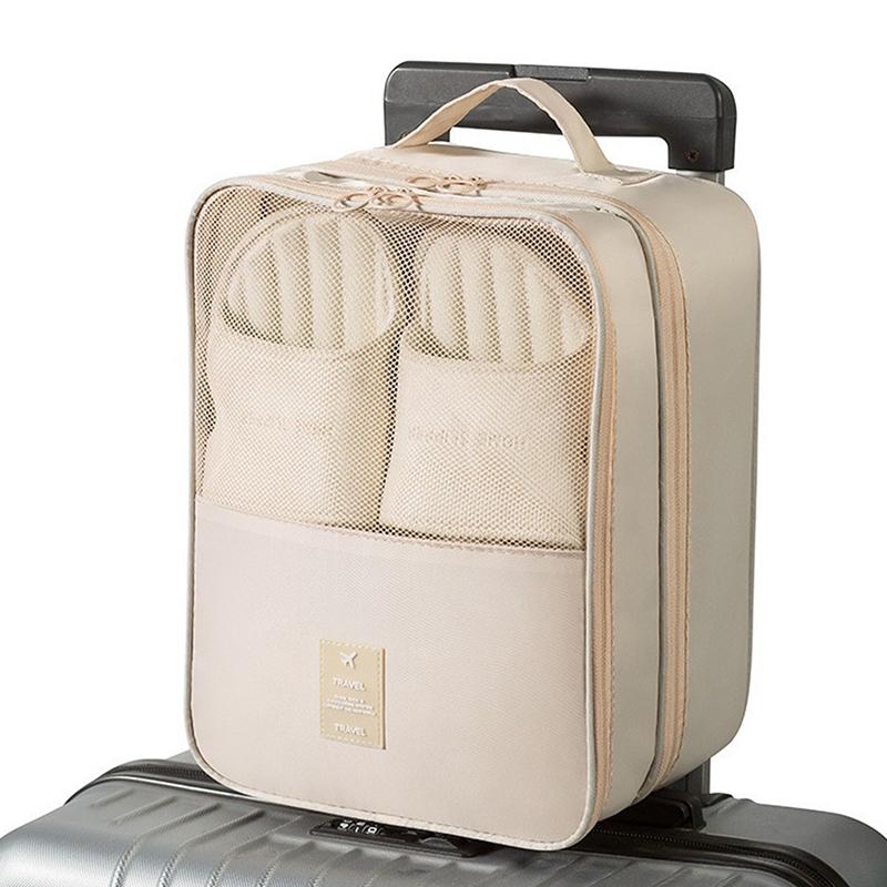 Travel Shoe Storage Bag Portable Luggage Storage Bag Travel Bag Three-Layer Storage Shoe Bag