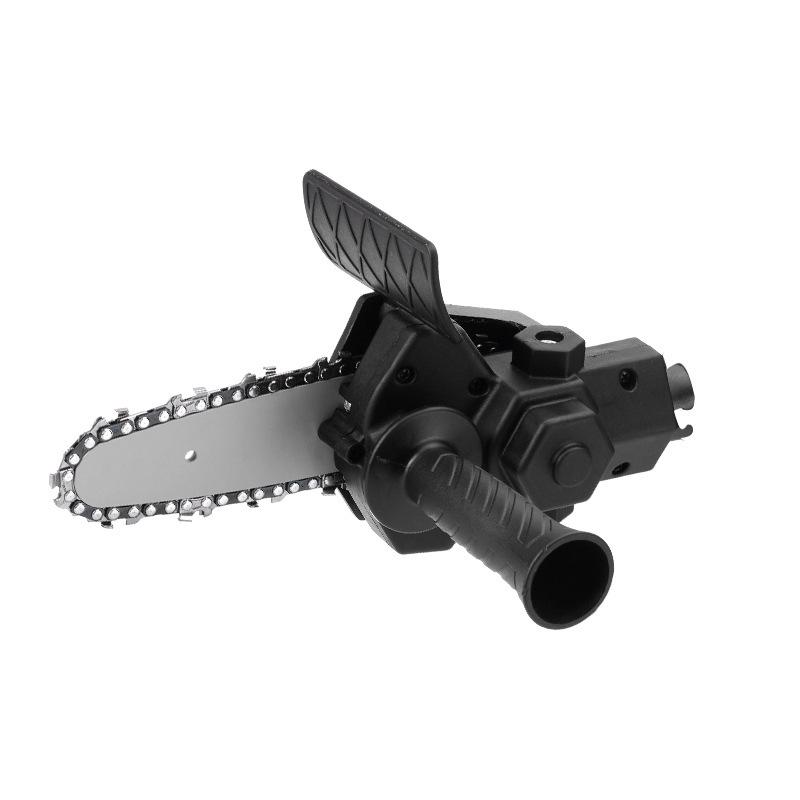 4-inch Electric Drill to Chainsaw Conversion Head - Handheld Mini Chainsaw for Wood and Garden Cutting