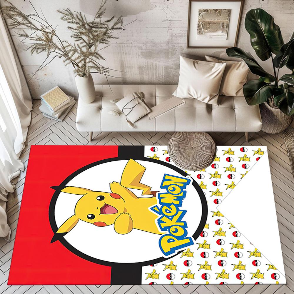Pikachu Minimalist Artwork Square rugs are a great choice for living rooms, bedrooms, home décor, and as gifts.