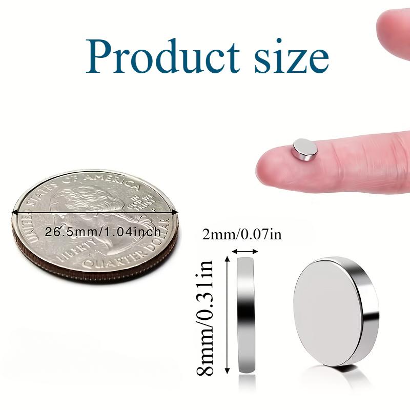 10pcs 8X2MM/8x3mm small circular magnet - suitable for laboratory, scientific industry, photo wall, decoration, and tool storage