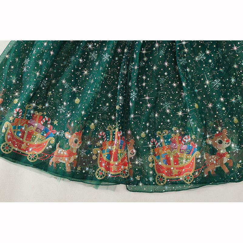 Christmas Children's Autumn and Winter Shawl Cloak Costume Girls Princess Shawl Outer