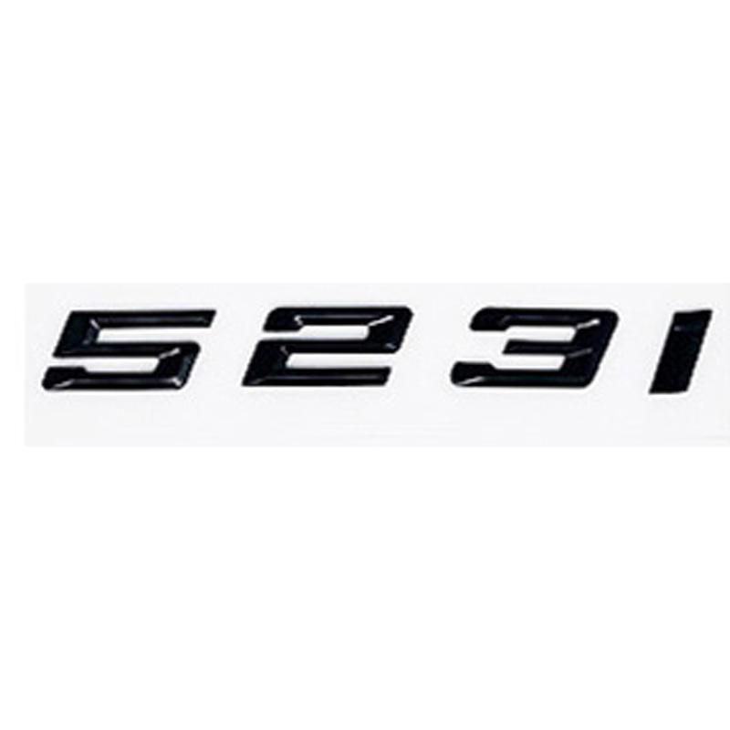 Car 3D ABS Trunk Letters Logo Badge Emblem Decal Sticker For BMW 5 series 520i 525i 528i 530i 535i 540i E39 E60 E61 F10 F11 G30