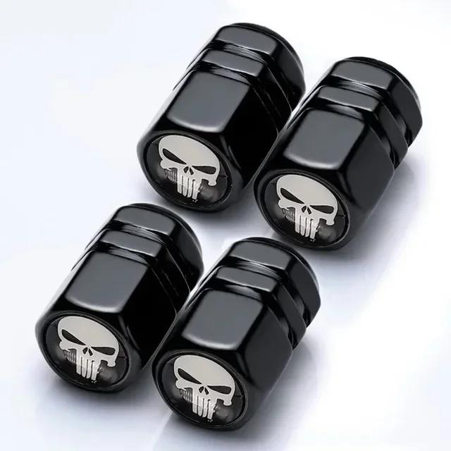 4Pcs Tire Valve Stem Caps, Universal Car Wheel Air Valve Dust Proof Covers for Cars, Trucks, SUVs, Bikes and Motorcycles Amagi