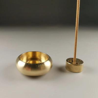 Mini mosazný držák na vonné tyčinky pro domácnost, kancelář, čajovnu, víceúčelový, 5 otvorů, kreativní kadidelnice na santalové dřevo