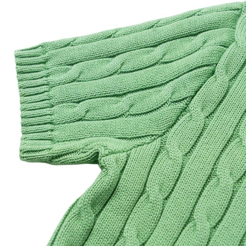 Polo Ralph Lauren FW25 Rundhals mit Logo-Stick Pullover Kurzarm Stricktop Klassische Edition Damen Oberteile 211910987-509