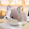 Cute Round Ball Shape Fat Lazy Cat Plush Toy Stuffed Cartoon Aniamls Likelike Bread Toast Cat Husky Shiba Inu Dog Throw Pillow