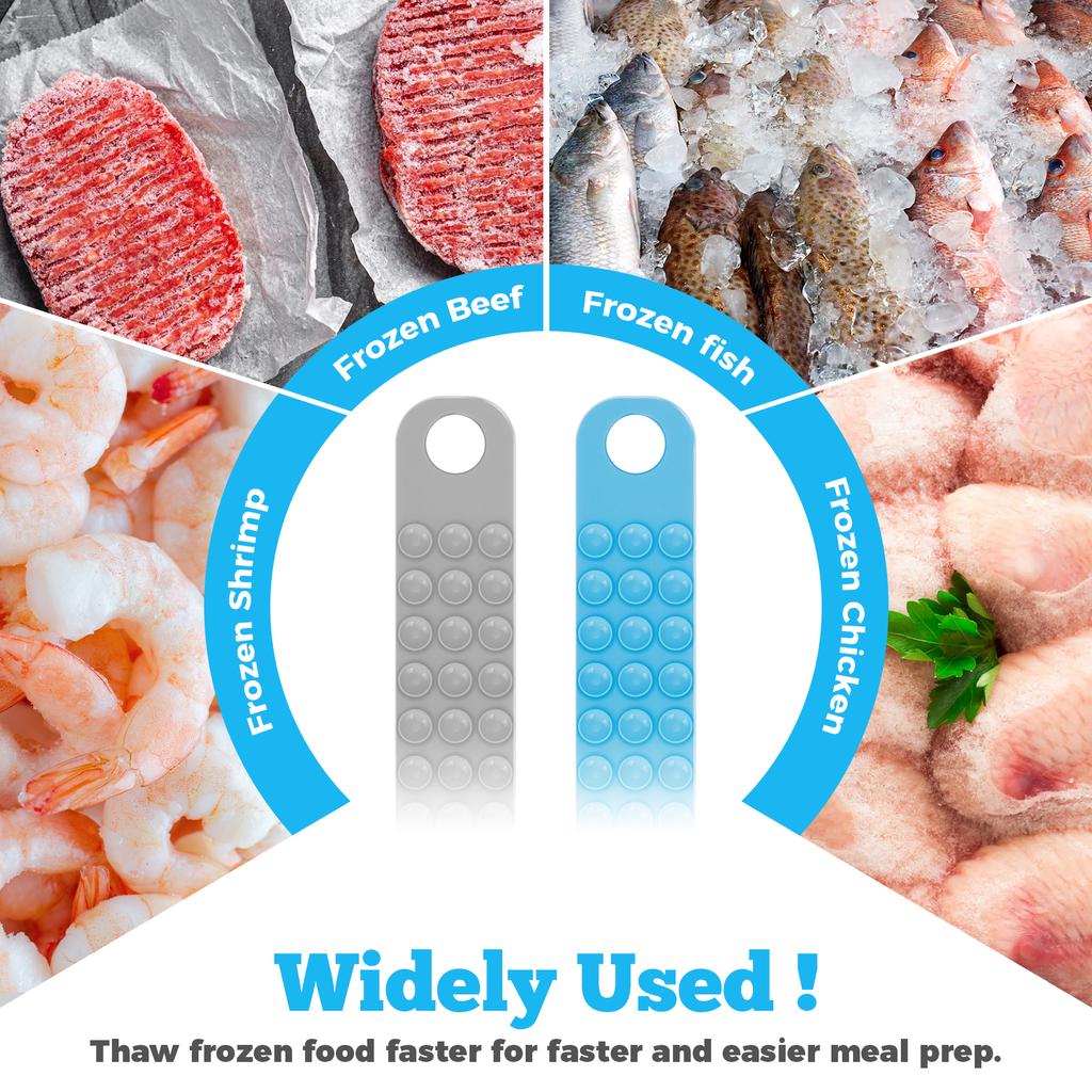 4 Pcs Silicone Thaw Belt Firm Adhesion Defrosting Tape Time Efficient Sink Thawing Strap Easy To Hang Defrosting Belt for Home