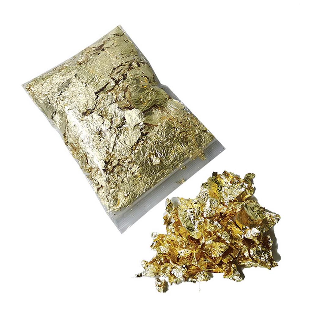 Nails Foil Flakes Glitter Gold Copper Silver Colorful Portable Nails Art Foil Flakes for Party Festival