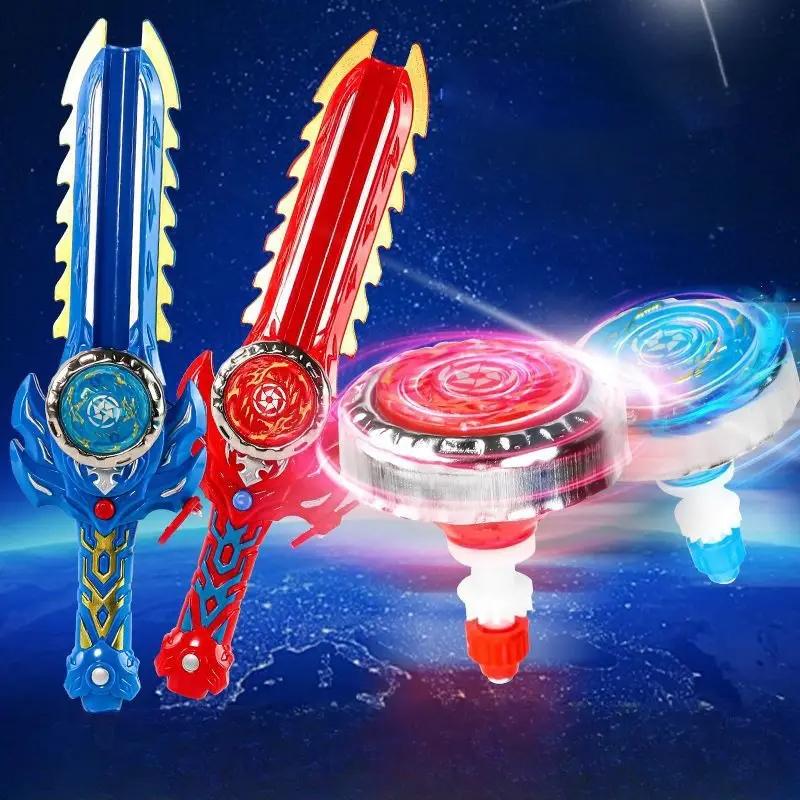 Nuovo Giocattolo Giroscopio a Forma di Spada Lanciatore di Spade Trottola Gioco Interattivo Multigiocatore Battaglia Giroscopio Giocattolo per Ragazzo
