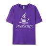 Javascript Programmer Js Computer Developers Pink Graphic Tees Harajuku Tops T Shirt Vaporwave Luxury Clothing