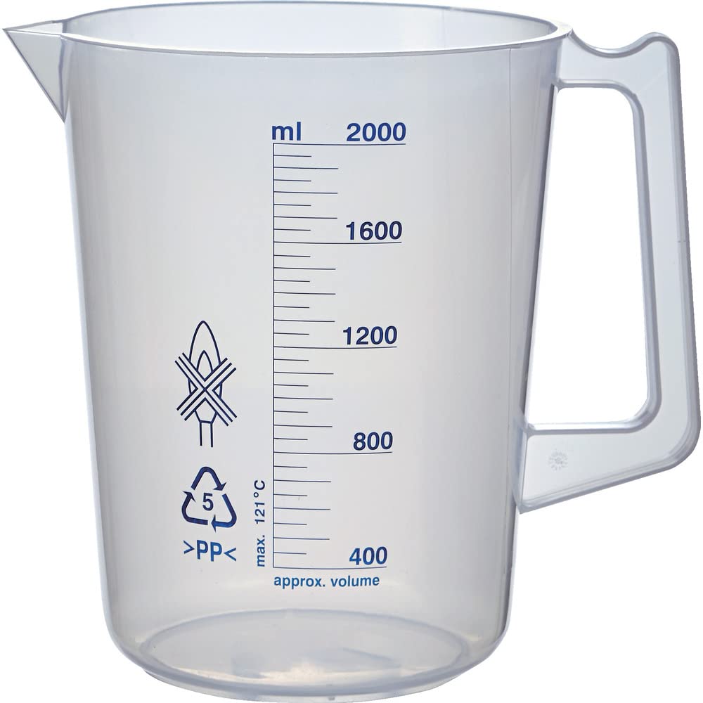 

TRUSCO Polypropylene Blue Scale Beaker 2000ml HPB-2000 (With Handle)