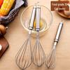 304 Stainless Steel Egg Beater for Baking, Whipping Egg Whites, and Mixing Cream