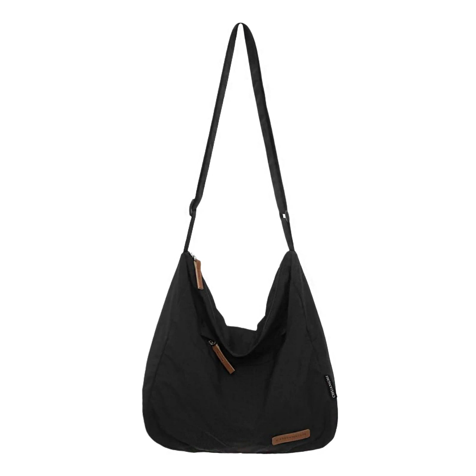 

Женская нейлоновая сумка через плечо Ailiyumo большой вместимости, легкая, водонепроницаемая, простой размер A4, мягкая, унисекс, подходит для студентов,