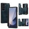 For Samsung Galaxy Z Fold6 5G Case Full Protection PU+PC Phone Cover with Front Film Card Holder