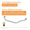 Exhaust Back Pressure Tube Sensor  Fit for 3C3Z9D477BA 598-113 1840078C1,With Wire Kit Fit And1 Pair of Gloves