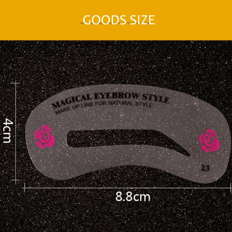 24 Pz/set Attrezzi per governare Sopracciglio Stencil Kit Strumenti di Trucco FAI DA TE Bellezza Sopracciglio Template Stencil Per Le Donne Strumenti di Bellezza