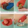 Kitchen Heat-Resistant Silicone Gloves Thickened Heat-Insulating Gloves Anti-Slip Heat Insulation Gloves Kitchen Accessories