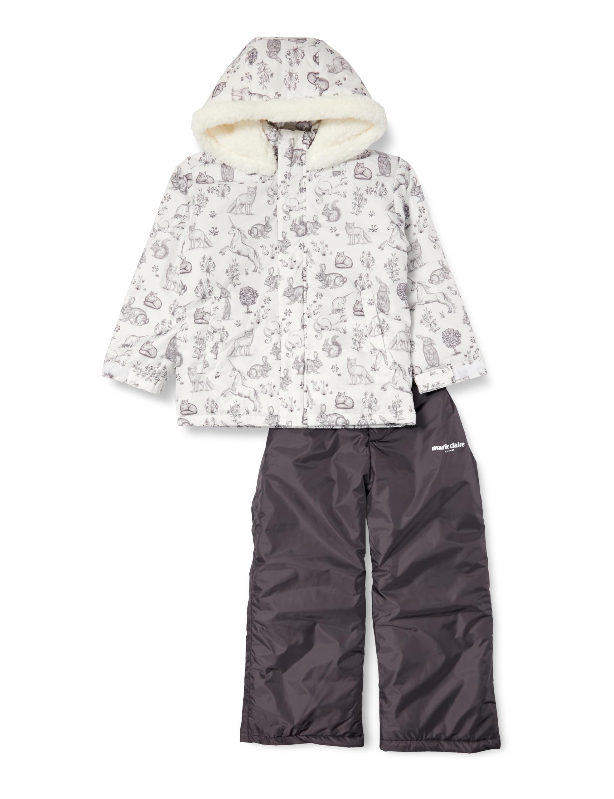 

Marie Claire Adjustable Size Black Girls Snowsuit, 143313,